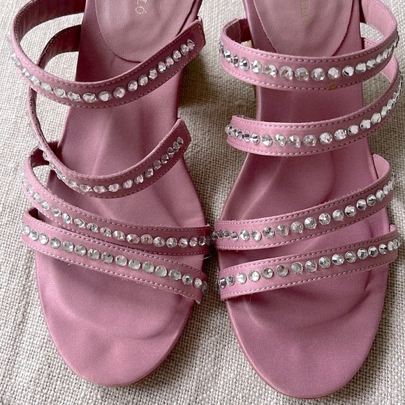 Free People NWT Slip In Paloma Barcelo Satin Crystal Espadrille Chic Sexy❤️🌸 - Picture 2 of 11